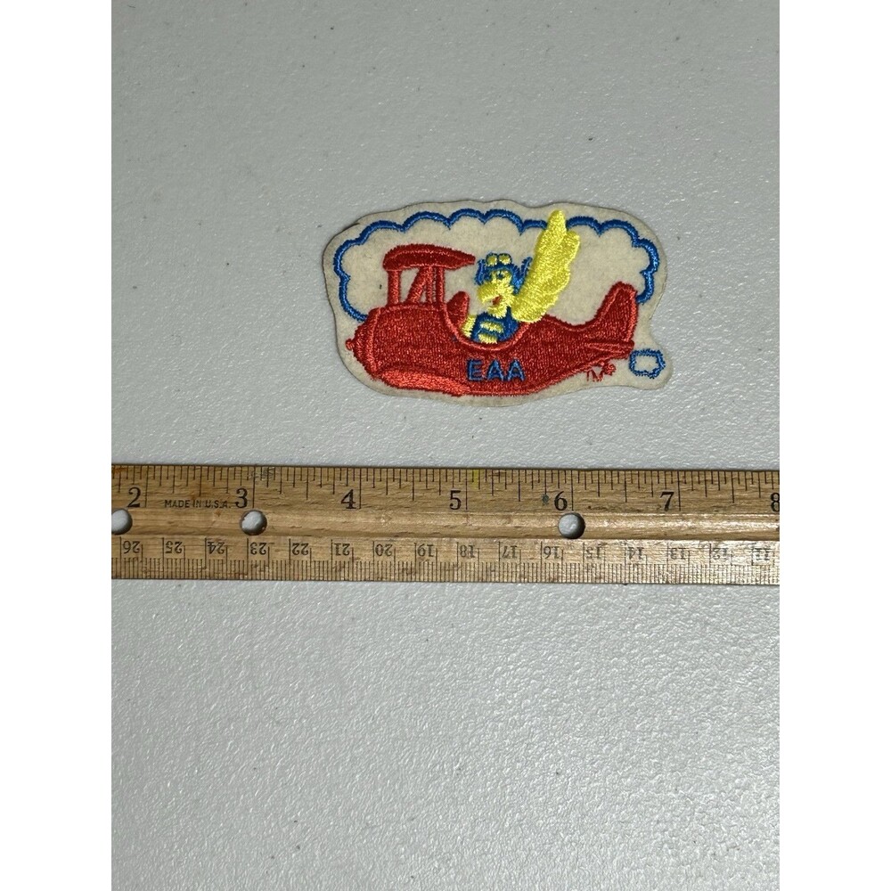 Rare EAA Experimental Aircraft Vintage Patch W/ Bird Mascot Airplane Aviation